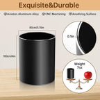 Christian Gifts,Metal Pen Holder Aluminum Pencil Holder for desk,Round Desktop Organizer and Black Pencil Cup for Office, School, Home and Stationary Supplies (Philippians 4:13)