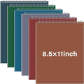 Maitys 6 Pcs Legal Pad Steno Spiral Notebook 8.5" x 11" Top Bound Spiral Pads by Unknown