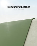 YSAGi Leather Desk Protector, Office Mat, Large Mouse Mat, Non-Slip PU Leather - Image 2