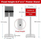 VAIIGO 3 Pack Heavy Duty Standing Sign Holder 8.5x11 Inch - Image 4