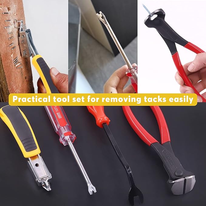 Mardatt 4Pcs Nail Puller and Staple Remover Tool Set, Staple Puller, Tack Lifter - Image 6