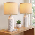 innqoo 22.6" modern ceramic bedside lamps set of, main product view