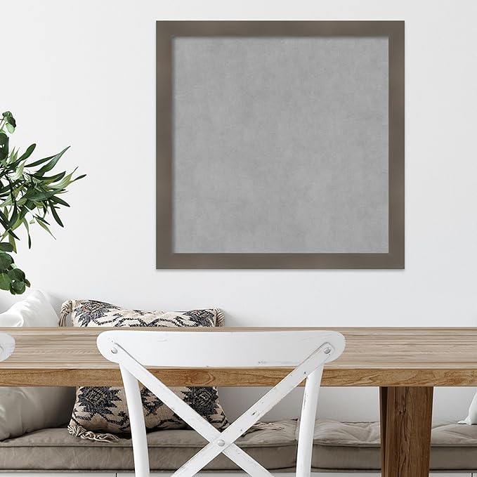 Amanti Art Grey Framed Magnetic Board 22x22 Medium Vision Board - Image 5