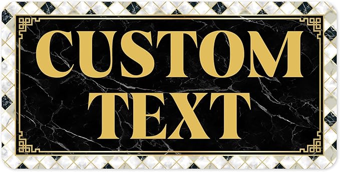 Custom Sign, Custom Street Sign, 11 Font Colors, 13 Font Styles, 4 Hole Options by MySignCenter