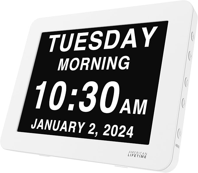 American Lifetime New 2026 Dementia Clock Large Digital Clock - Image 9