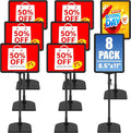 8Pack Sign Holder Stand for Display 8.5 x 11, Adjustable Poster Stand for Table by VAIIGO