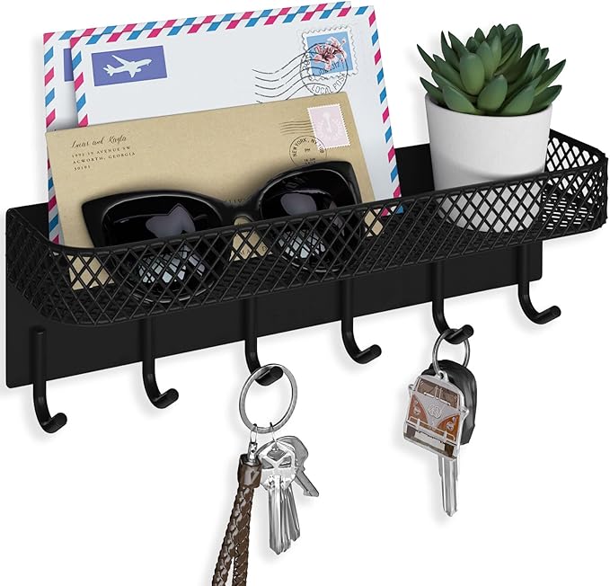 Lwenki Key Holder for Wall – Decorative Stainless Steel Key Hanger by Lwenki