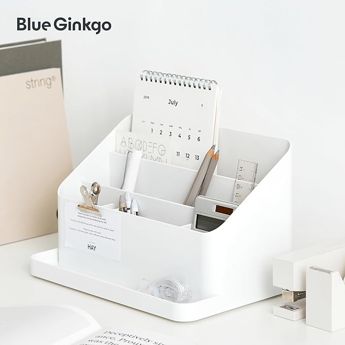 BLUE GINKGO Desk Organizer – Korean-Made Office Storage - Image 5
