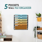 SUPEASY Wall File Organizer Mesh Office Mail Holder, Hanging Wall Organizer - Image 2