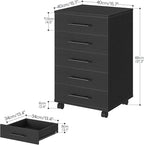 HOOBRO 5-Drawer File Cabinet, Office Cabinet - Image 3