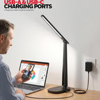 honeywell led desk lamp for home office eye-caring showing dimensions