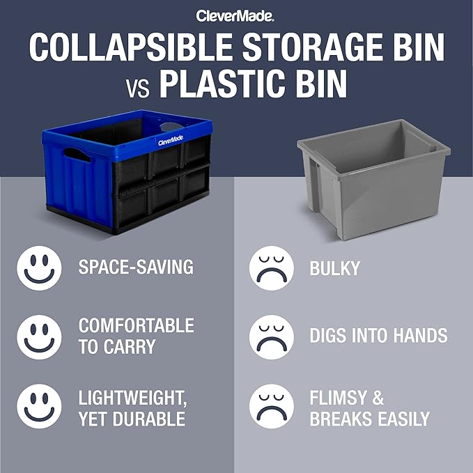 CleverMade Collapsible Storage Bins - Image 3