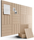 Large Felt Bulletin Board 48" x 36" Cork Board Alternative-12 Pack by FLUXYNARA