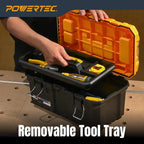 POWERTEC 16-Inch Tool Box with Trays - Image 4