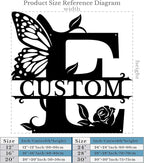 Personalized Custom Letter Name metal Signs, Custom Black Letter Monogram Wall - Image 5