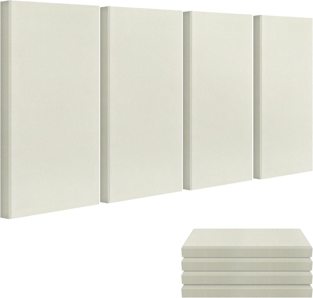 23.62" X 11.81" X 2" Fiberglass Wall Panel, 4 Pack Acoustic Panels, Acoustic