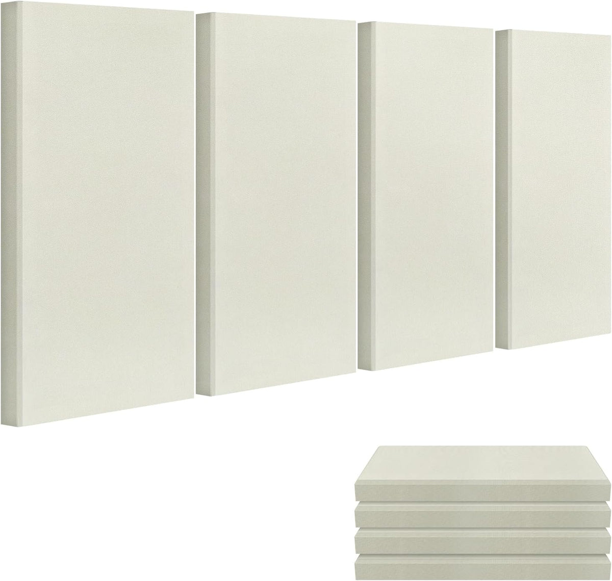23.62" X 11.81" X 2" Fiberglass Wall Panel, 4 Pack Acoustic Panels, Acoustic