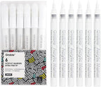 Grabie 6 White Extra Fine Tip Acrylic Paint Marker Set, 6 Pack, 0.7mm Acrylic - Image 9