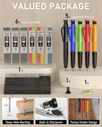 Nicpro 5 Pack Mechanical Carpenter Pencil Set - Image 2