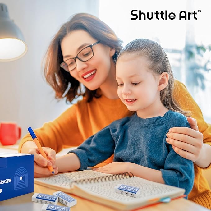 Erasers, Shuttle Art 72 Pack Premium Erasers Bulk - Image 6