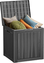 Decksplore 35 Gallon Outdoor Storage Box Waterproof Lockable Resin Deck Box by Decksplore%E2%80%94BuiltforOutdoor