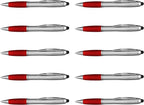 DISCOUNT PROMOS Stylus Ballpoint Pens Set of 10, Bulk Pack by DISCOUNTPROMOS