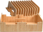 MobileVision Bamboo 12-Port Charging Station & Docking Organizer - Image 5