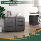 TEEALUBAN 3 Drawer Mobile File Cabinet - Image 3