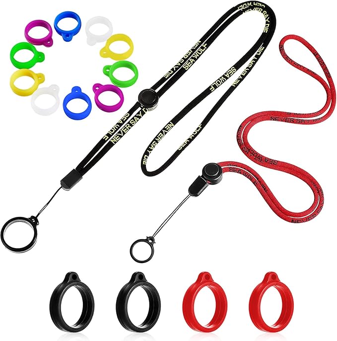 16 Pcs Anti Lost Lanyard Set Include 2 Necklace Lanyards Safety Neck Strap by Chinco