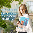 WOT I 1 Inch Telescoping 3 Ring Binder, Expandable Flexible Binder - Image 3