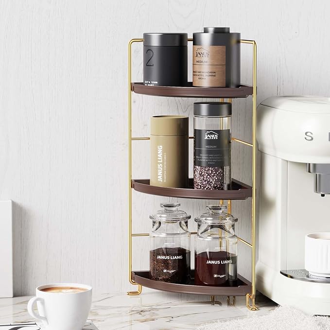 JANUS LiANG 3-Tier Corner Bathroom Organizer Countertop - Image 3