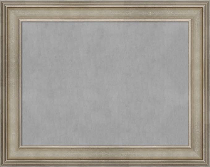 Amanti Art Silver Framed Magnetic Board 23x29 Medium Vision Board by AmantiArt