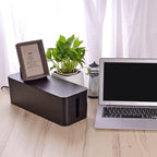 Cable Organizer Box Set of Three, Power Cover Cord Holder Surge Protector - Image 7