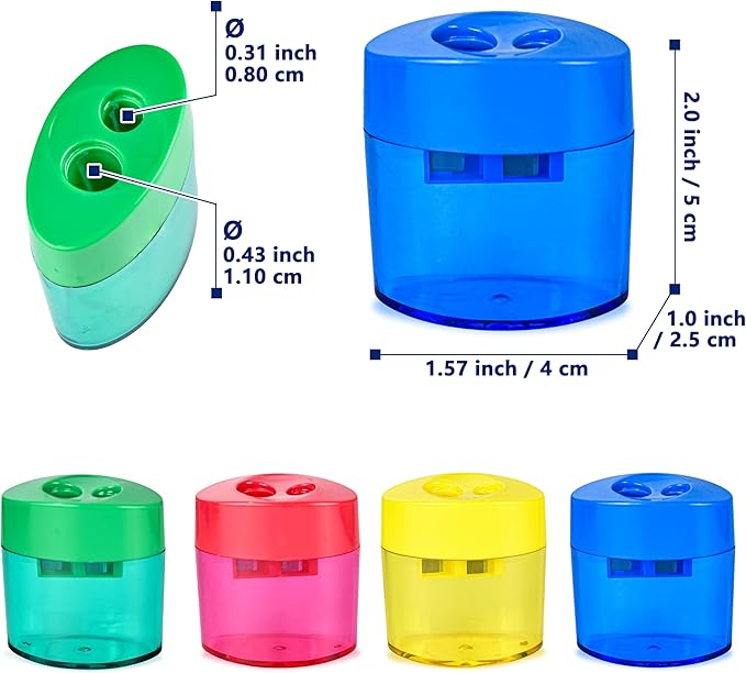 AUSTARK 24Pcs Pencil Sharpener Manual - Image 2