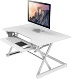 Rocelco 40" Large Height Adjustable Standing Desk Converter - Image 7