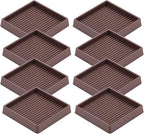 VOCOMO 3X3 Rubber Caster Cups, Non Slip Furniture Pads, Anti-Slip Furniture by VOCOMO
