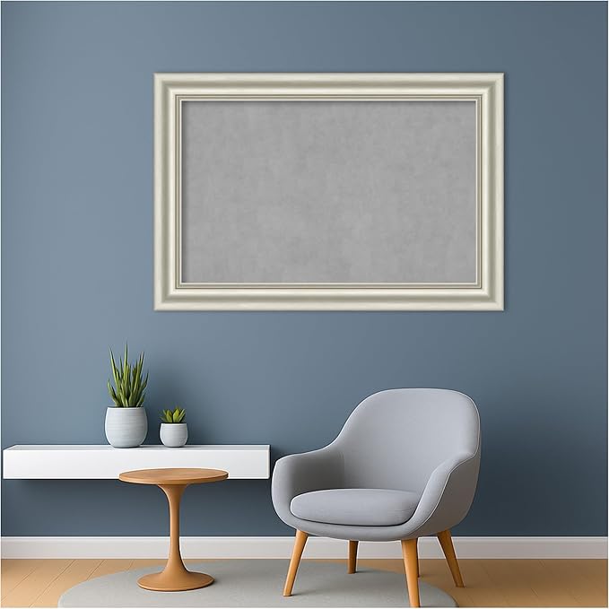 Amanti Art Silver Framed Magnetic Board 26x38 Large Vision Board - Image 5