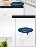 6 Pack 8.5 x 11 Legal Pads for Office Supplies Paper Pads 8.5 x 11 White Note - Image 5
