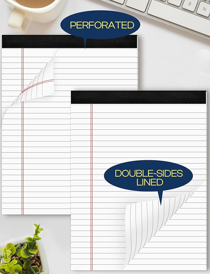 Legal Pads 8.5 x 11 White Note Pads 8.5 x 11 In 2 Pack Notepads 8.5 x 11 - Image 5