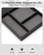 Valet Tray, Built in Wireless Charging Pad, Nightstand Organizer, Two-Toned - Image 7