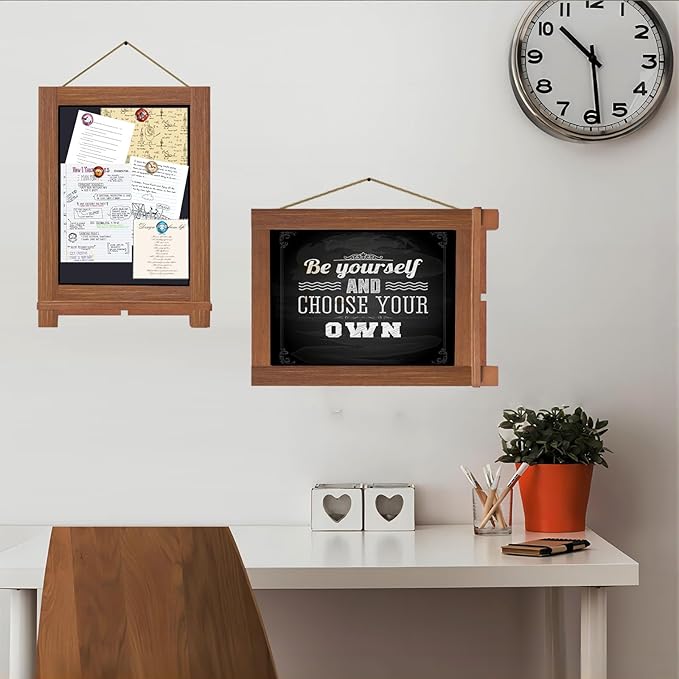 Newzealkids Tabletop Chalkboard Signs 10.2"x14" Magnetic Small Chalkboard Sign - Image 9