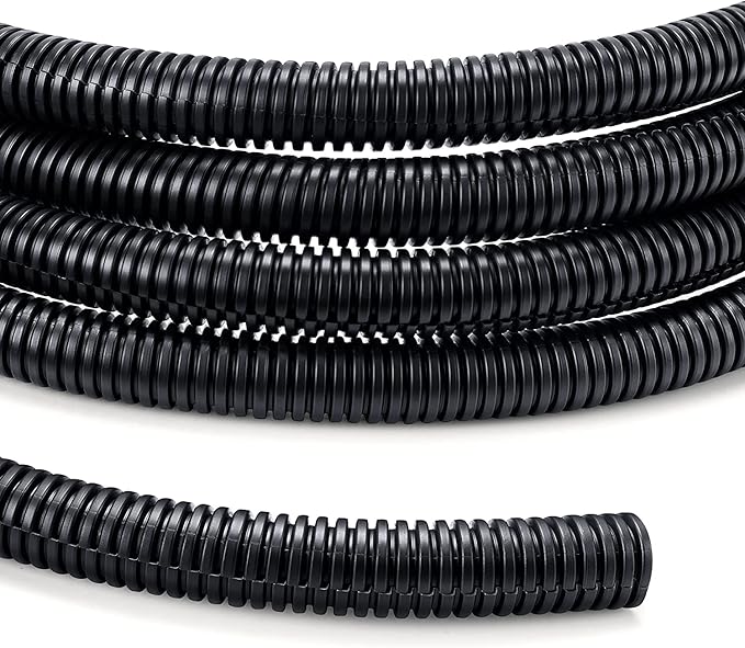 YCLYC 1/4 inch 10ft Wire Loom, Outdoor Cord Protector, Flexible Wire Conduit by YCLYC