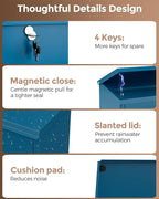 LAND·VOI Locking Wall-Mount Mailbox - Image 3