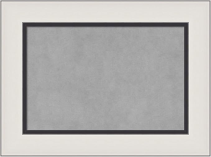 Amanti Art Silver Framed Magnetic Board 18x24 Small Vision Board by AmantiArt