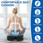 CushyOasis Seat Cushion, Gel Chair Cushions, Office Chair Cushions, Anti-Slip - Image 5