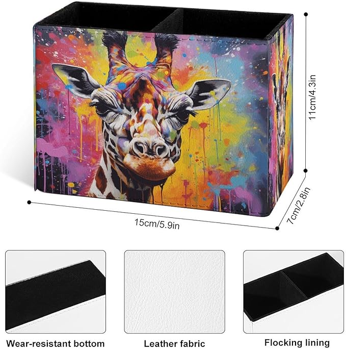 Famame Graffiti Vintage Giraffe Pencil Holder - Image 3