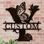 Personalized Custom Letter Name metal Signs, Custom Black Letter Monogram Wall - Image 4