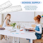 Zonon 500 Pcs 6 Inch Rulers Bulk Clear Plastic Flexible Straight Rulers - Image 4
