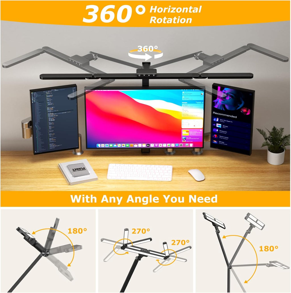 airlonv led desk lamp with clamp, architect desk, package contents