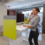 Stand Up Desk Store ReFocus Clamp-on Acoustic Desk Divider Privacy Panel That - Image 9